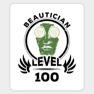 Level 100 Beautician Face Mask Gift Sticker